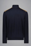 Paul & Shark - Wool cardigan with corded velvet appliqués