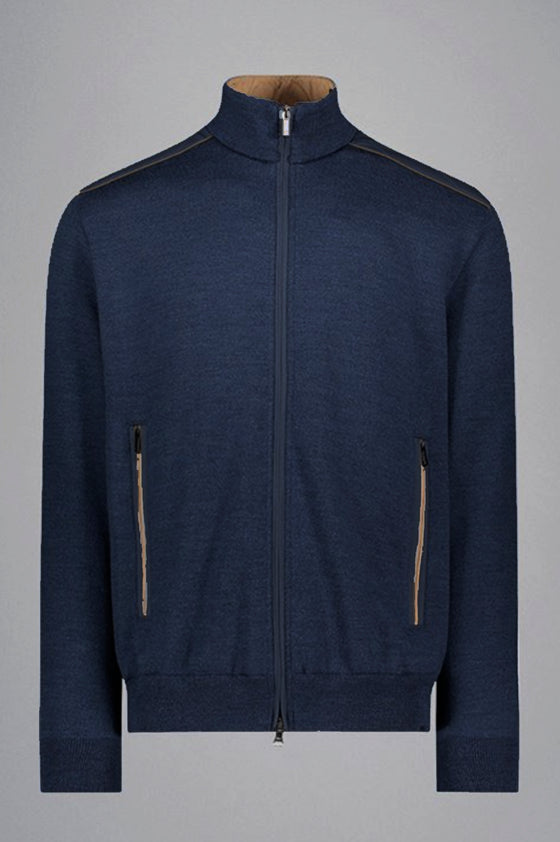 Paul & Shark - Typhoon Platinum wool cardigan