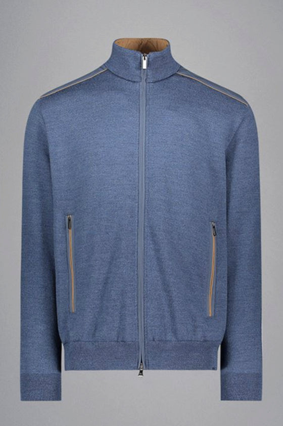 Paul & Shark - Typhoon Platinum wool cardigan