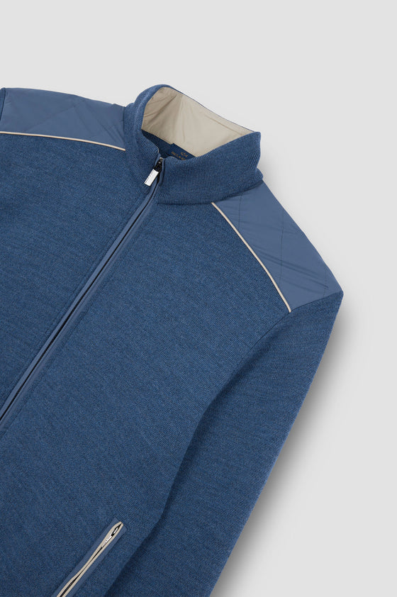 Paul & Shark - Typhoon Platinum wool cardigan