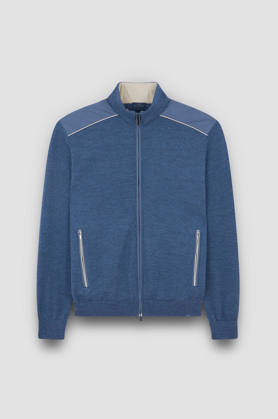 Paul & Shark - Typhoon Platinum wool cardigan