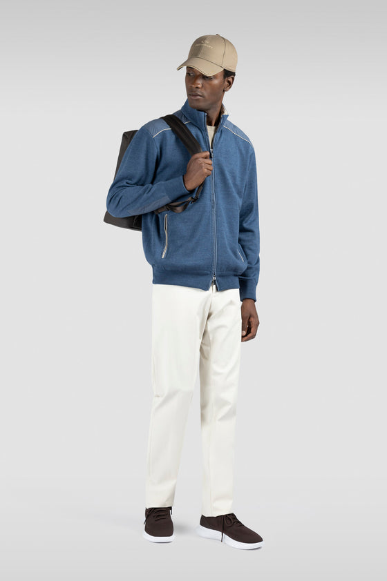 Paul & Shark - Typhoon Platinum wool cardigan