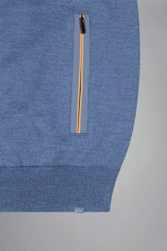 Paul & Shark - Typhoon Platinum wool cardigan