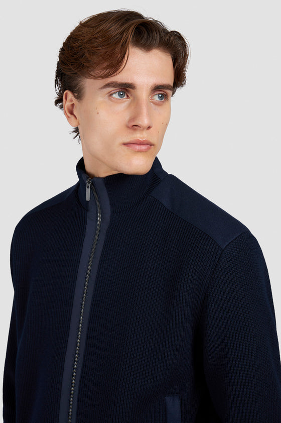 Paul & Shark - Wool-lined cardigan Typhoon RE-4X4 Stretch