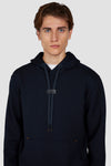 Paul & Shark - Tech Fleece Hoody with Leather Badge