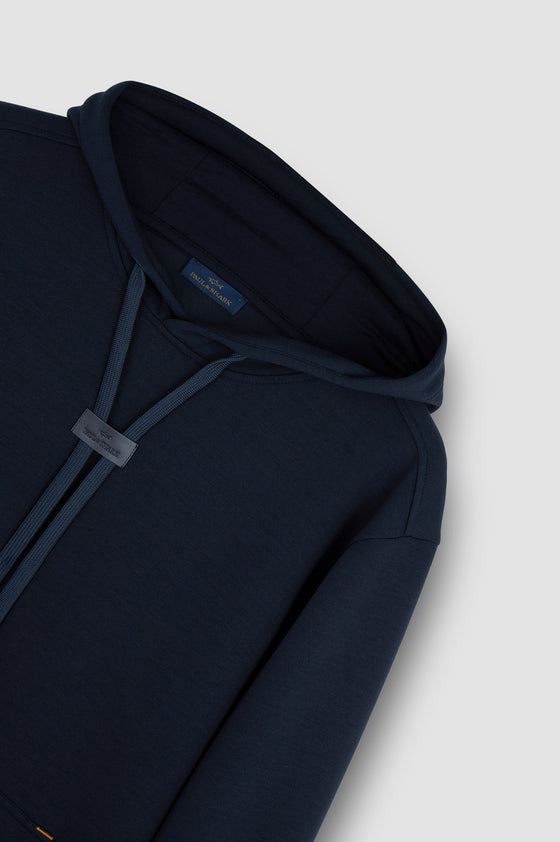 Paul & Shark - Tech Fleece Hoody with Leather Badge