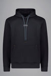 Paul & Shark - Tech Fleece Hoody with Leather Badge