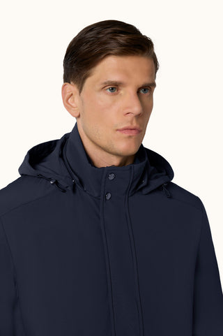 Paul & Shark - Carcoat Typhoon Re-4X4 STRETCH avec détails de suède