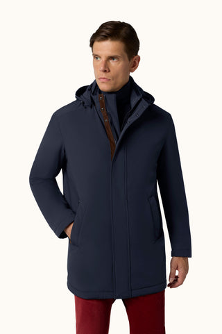 Paul & Shark - Carcoat Typhoon Re-4X4 STRETCH avec détails de suède