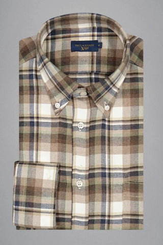Paul & Shark - Chemise à careaux de flanelle Xsoft