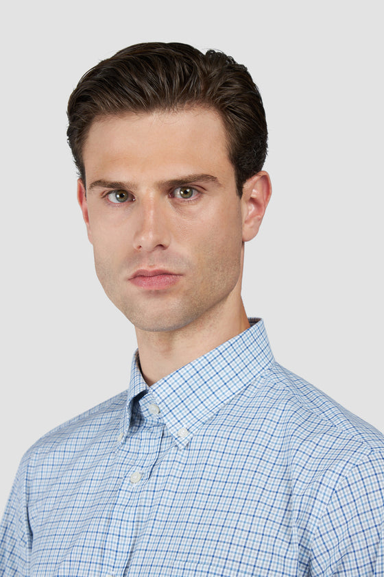 Paul & Shark - Cotton twill checkered shirt
