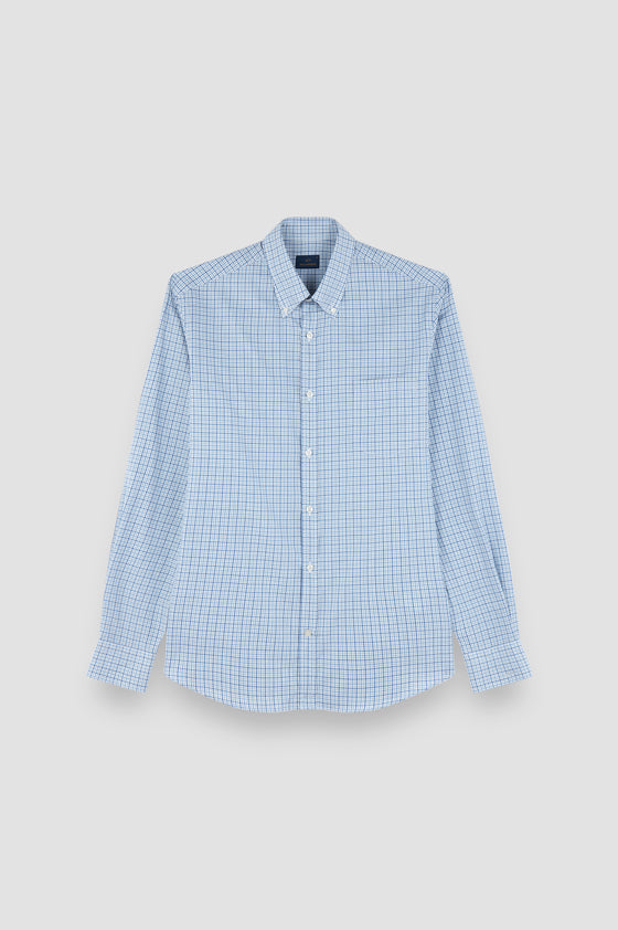 Paul & Shark - Cotton twill checkered shirt