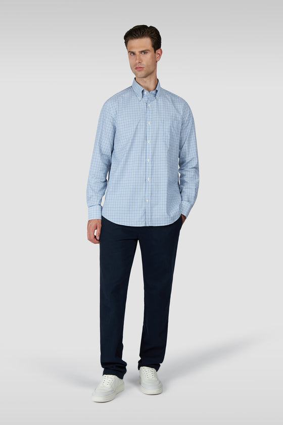 Paul & Shark - Cotton twill checkered shirt