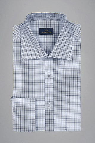 Paul & Shark - Chemise à carreaux de twill de coton