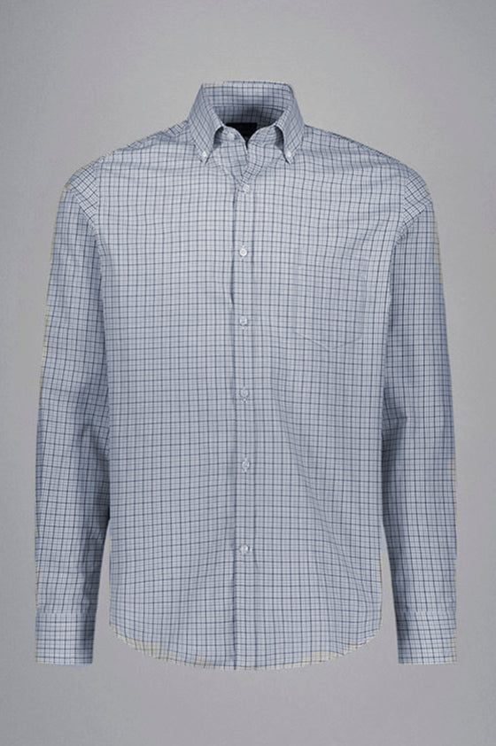 Paul & Shark - Chemise à carreaux de twill de coton