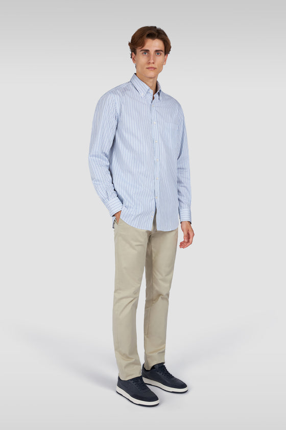 Paul & Shark - Chemise à rayures de twill de coton