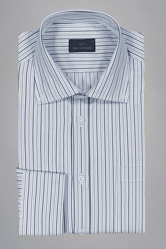 Paul & Shark - Cotton twill striped shirt