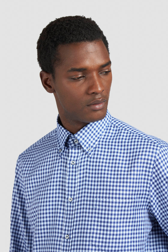 Paul & Shark - Cotton gingham shirt Silver Collection