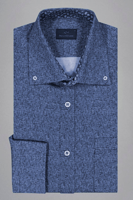 Paul & Shark - Cotton poplin patterned shirt