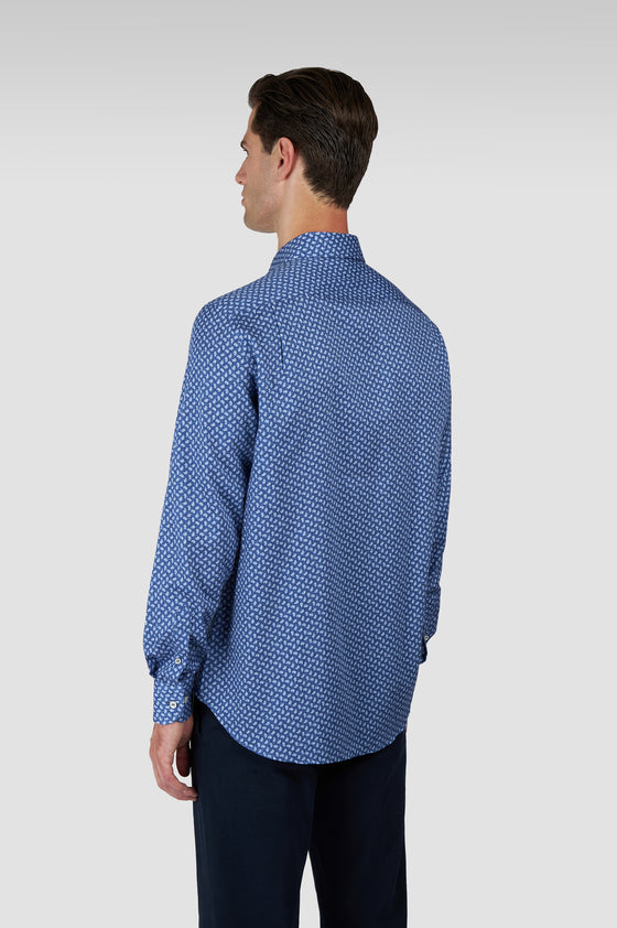 Paul & Shark - Paisley cotton poplin shirt