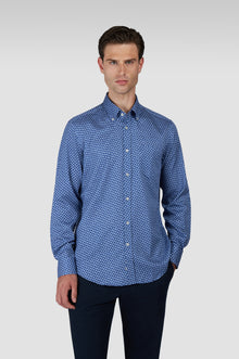  Paul & Shark - Paisley cotton poplin shirt
