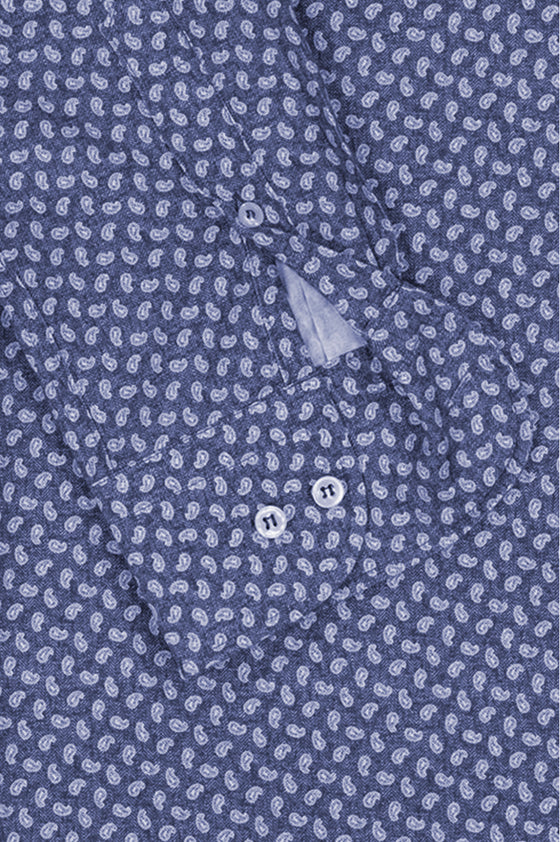 Paul & Shark - Paisley cotton poplin shirt