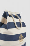 Paul & Shark - Sac baluchon rayé de canvas de coton