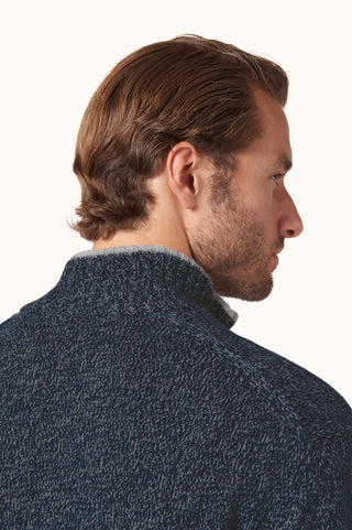 Paul & Shark - Chandail col zip de laine et cachemire