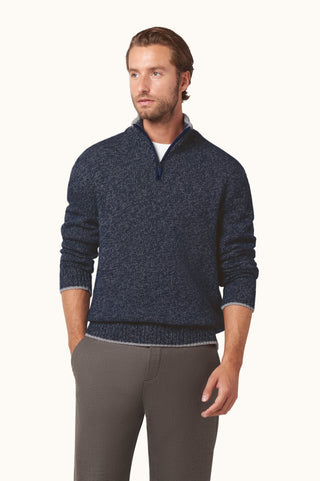 Paul & Shark - Chandail col zip de laine et cachemire