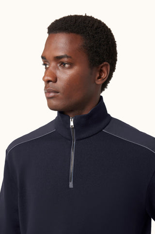 Paul & Shark - Chandail col zip de laine Typhoon Platinum