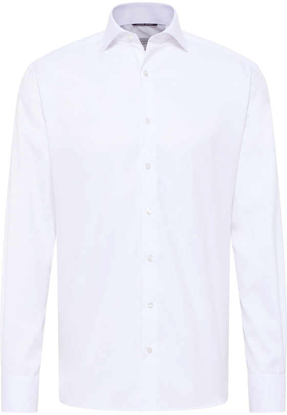 ETERNA - Modern Fit "French Cuffs" long-sleeved shirt - White