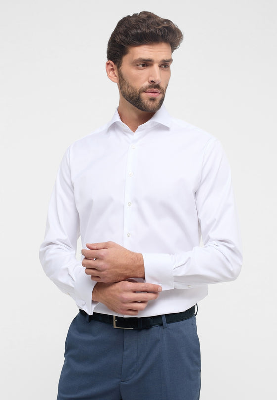 ETERNA - Chemise manches longues  "French Cuffs" Modern Fit - Blanc