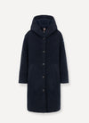 Colmar - Coat with hood in wool cloth for women