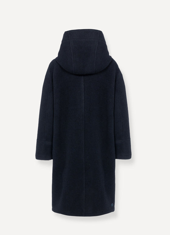 Colmar - Coat with hood in wool cloth for women