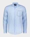 Paul & Shark - Long-sleeved plain linen shirt (several colors available)