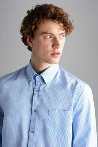 Paul & Shark - Chemise manches longues rayée Silver Collection - LE CAPITAINE D'A BORD