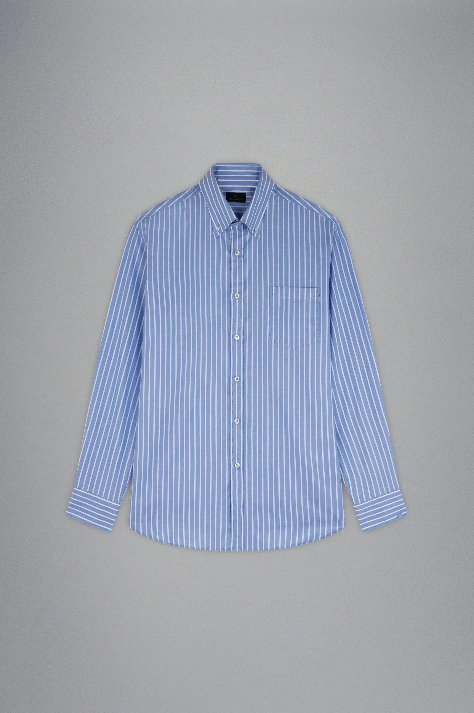 Chemise Homme Paul & Shark Rayée Rose, 100% Coton, Taille 48 FR - Occasion Très Bon état (TBE)