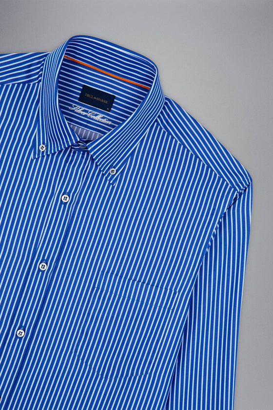 Paul & Shark - Silver Collection long sleeve striped shirt