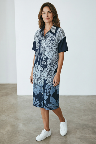 VLT's by Valentina's - 25-360 - Robe longue florale de coton