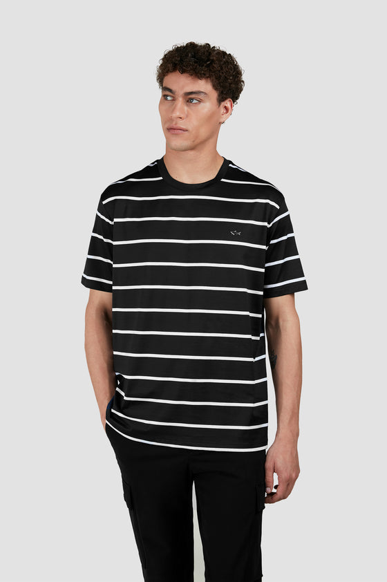 Paul & Shark - Short-sleeved striped mercerized cotton T-shirt