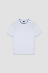 Paul & Shark - Short-sleeved cotton T-shirt with striped collar