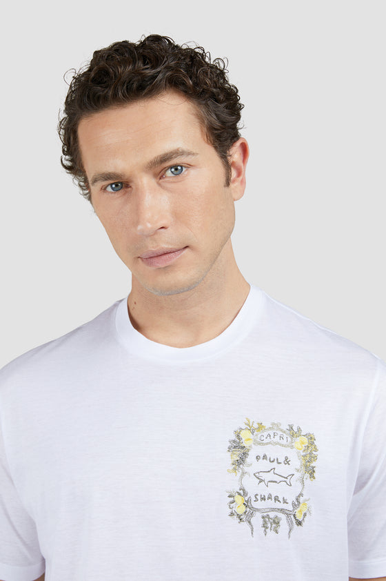 Paul & Shark - T-shirt manches courtes Riviera XSoft de Coton et Lyocell