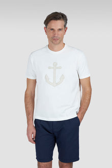  Paul & Shark - Short sleeve cotton t-shirt with anchor