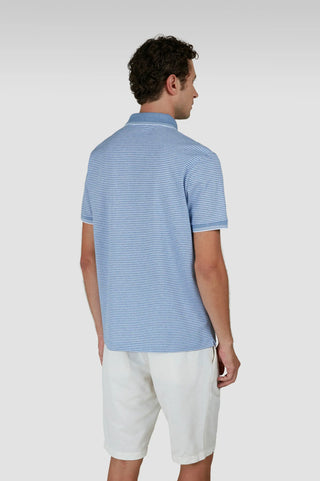 Paul & Shark - Short sleeve striped cotton piqué polo