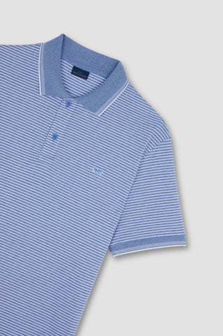 Paul & Shark - Short sleeve striped cotton piqué polo