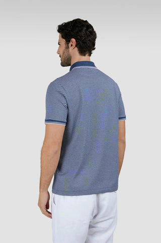 Paul & Shark - Short sleeve striped cotton piqué polo