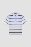 Paul & Shark - Striped short-sleeve polo shirt in piqué cotton