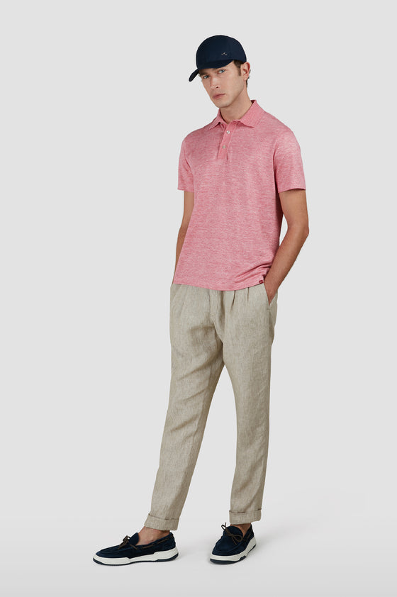 Paul & Shark - Short sleeve linen polo