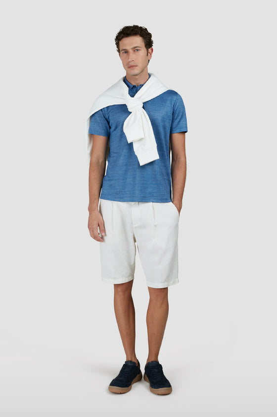 Paul & Shark - Short sleeve linen polo