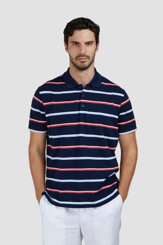 Paul & Shark - Polo manches courtes de coton double mercerisé
